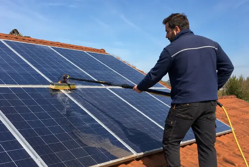 Nettoyage et entretien de panneaux solaires à Bertric-Burée
