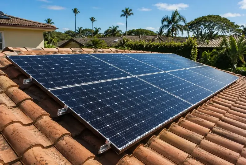 Installation de panneaux solaires à Bertric-Burée